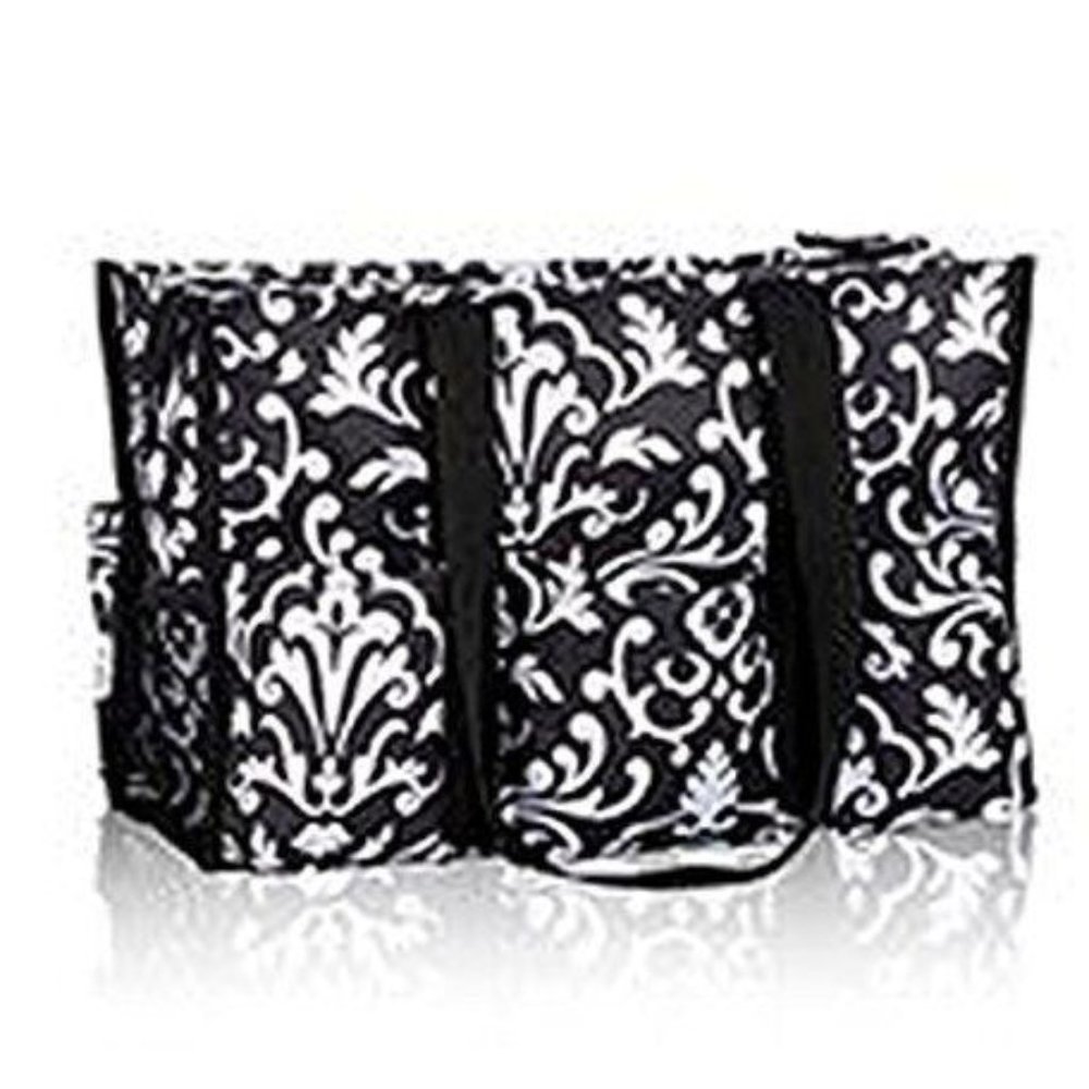 2 Pack No Logo Teacher Bag Organizing Utility Tote Shoulder Bag Black Parisian